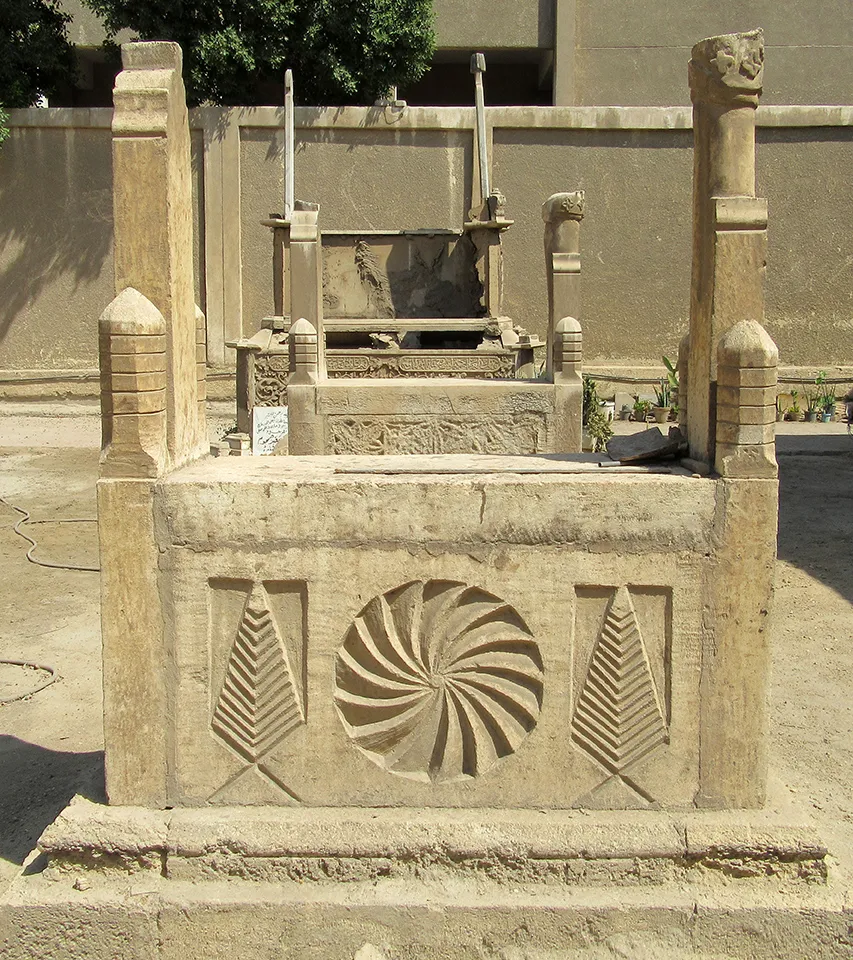 FDecorated limestone tomb-markers
